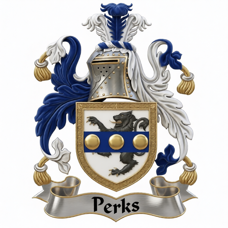 Perks Family Crest - 1
