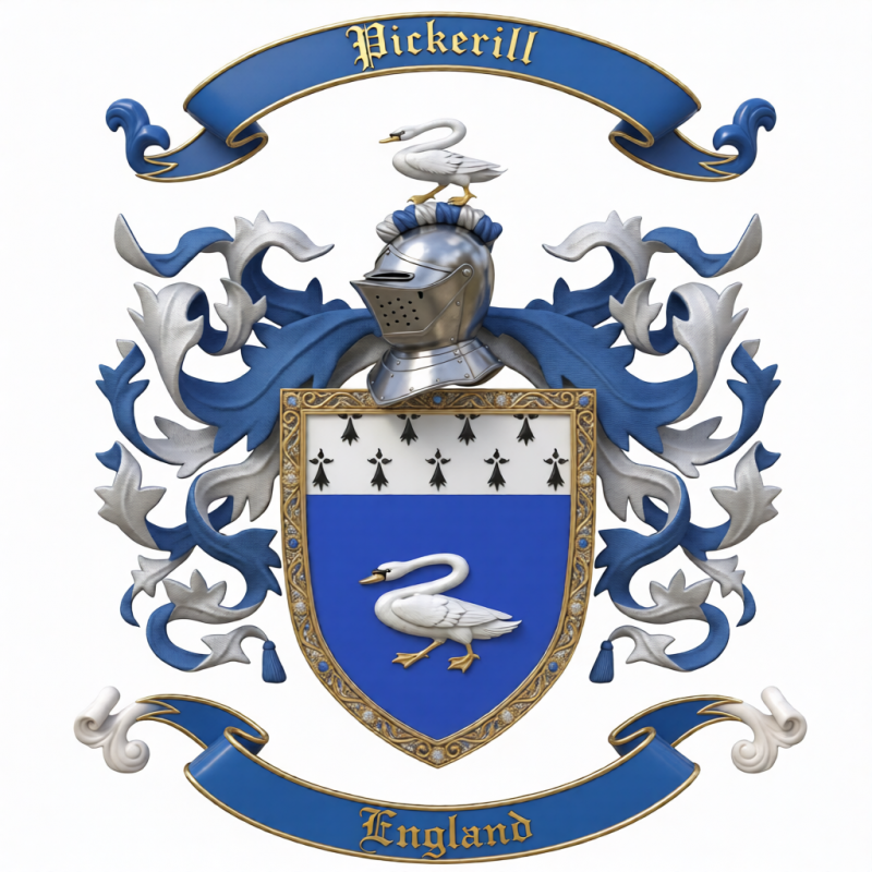 Pickerill  Family Crest - 1
