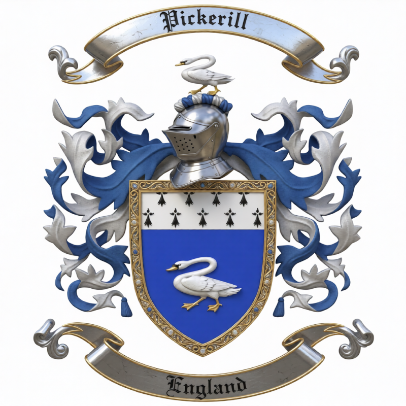 Pickerill  Family Crest - 2
