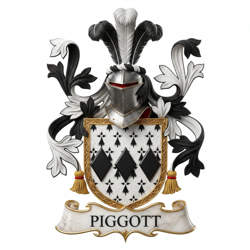 Piggott Family Crest - 00
