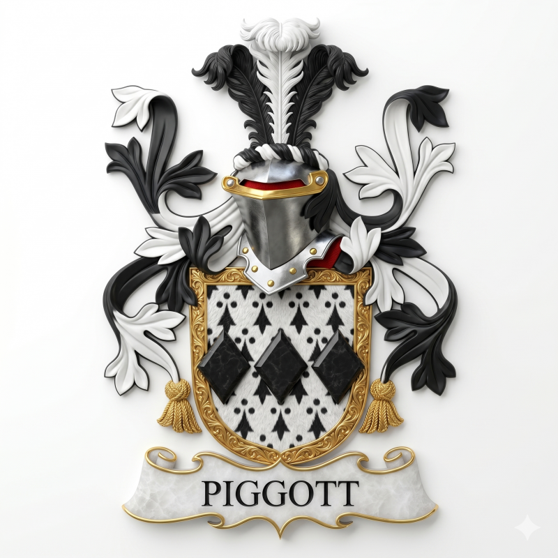 Piggott Family Crest - 000
