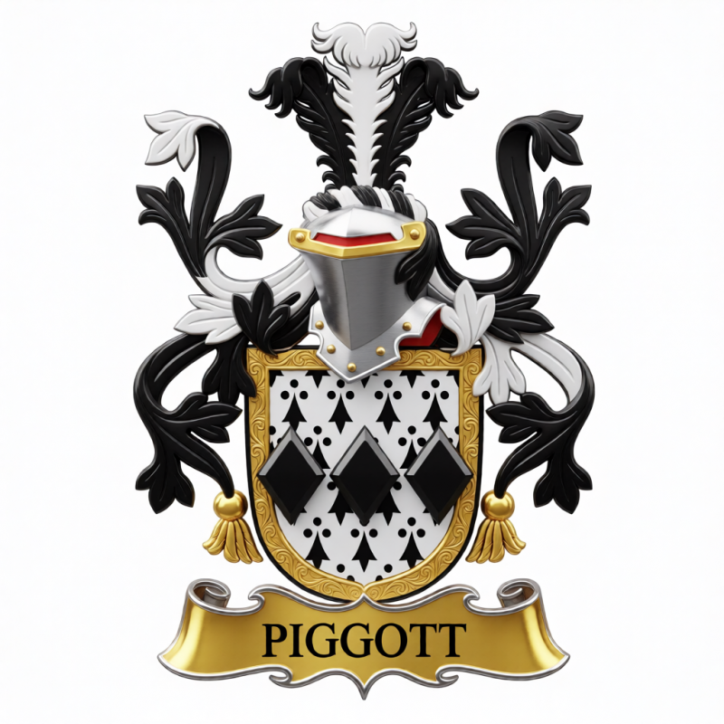 Piggott Family Crest - 0000

