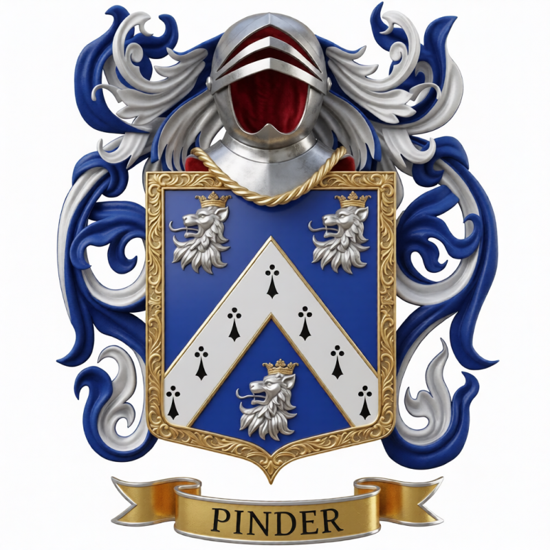 Pinder Family Crest - 3
