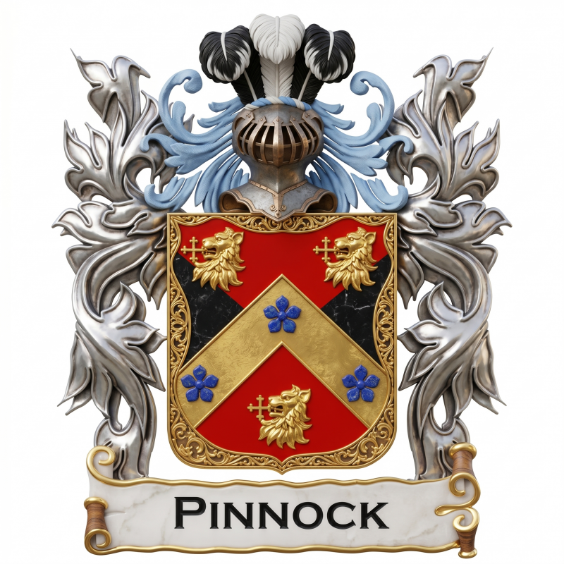 Pinnock Family Crest
