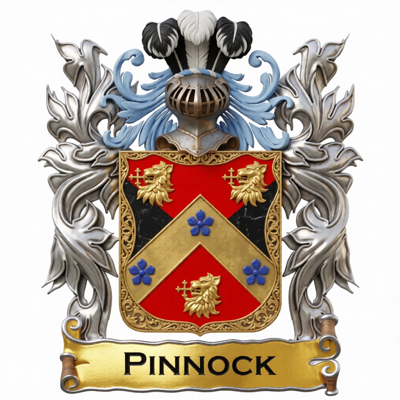 Pinnock Family Crest - 1
