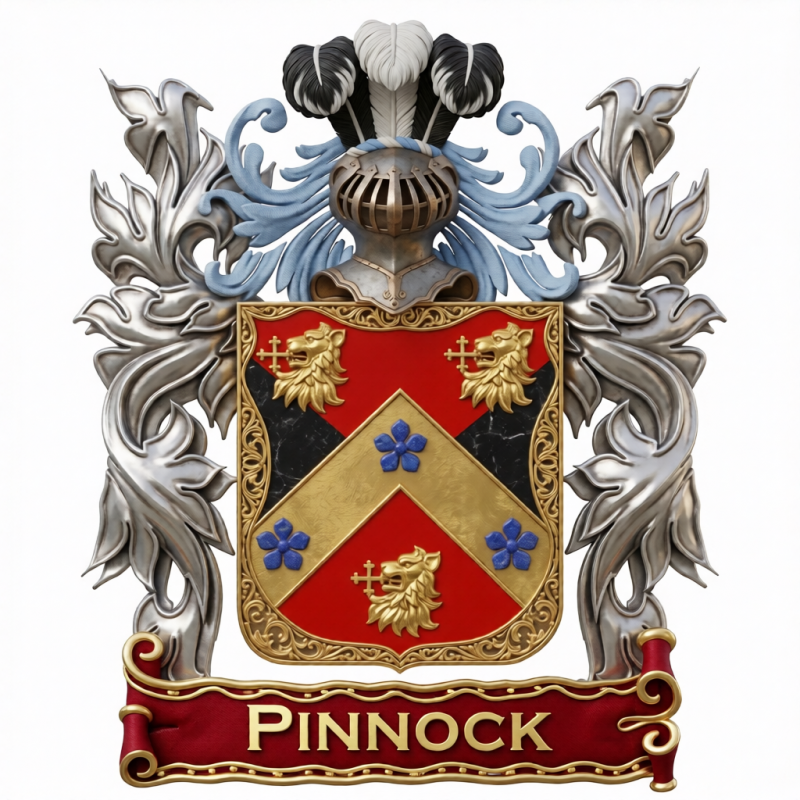 Pinnock Family Crest - 2
