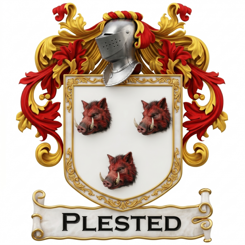 Plested Family Crest
