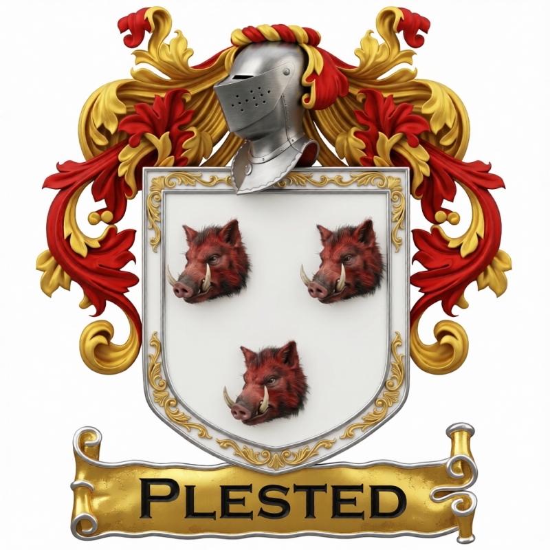 Plested Family Crest - 1
