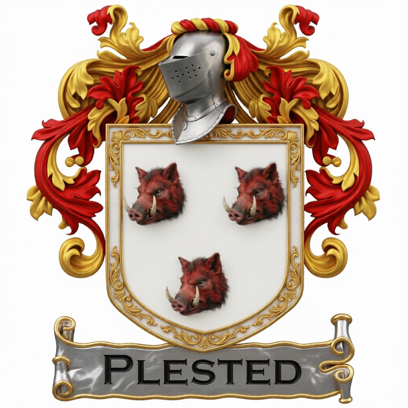 Plested Family Crest - 2
