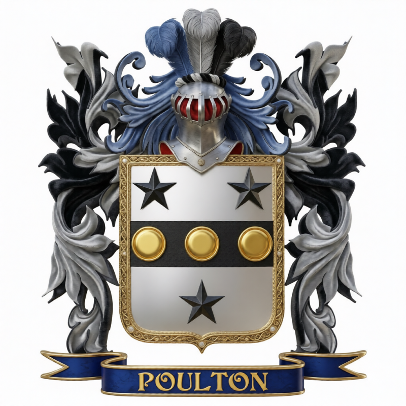 Poulton Family Crest - 1
