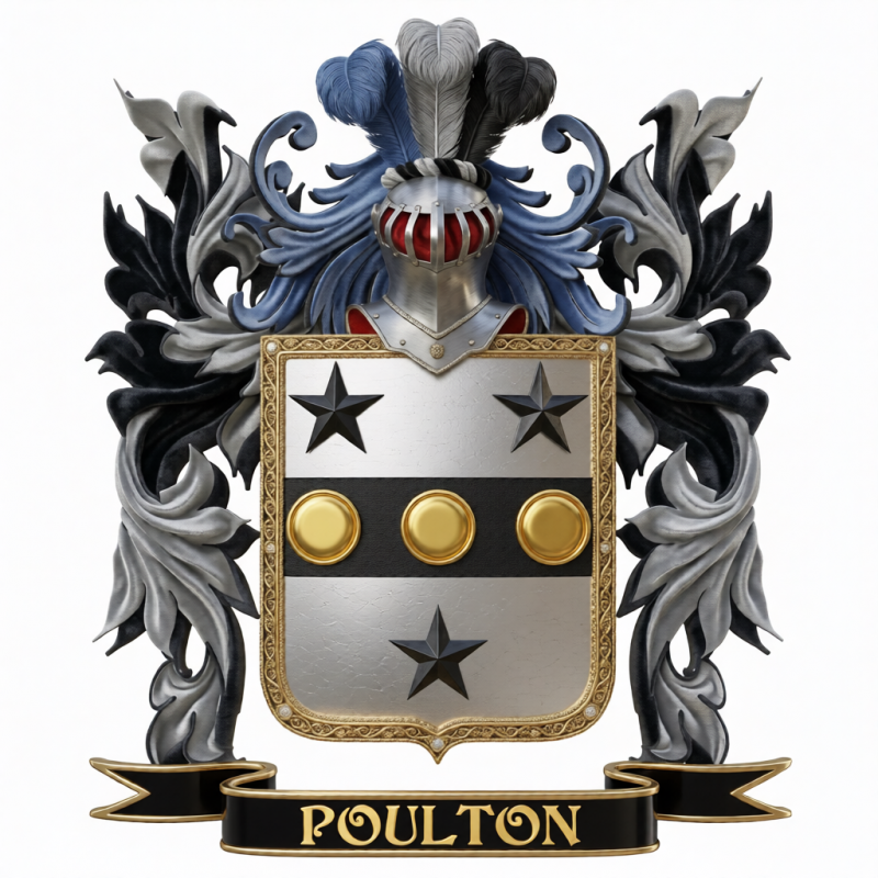Poulton Family Crest - 2
