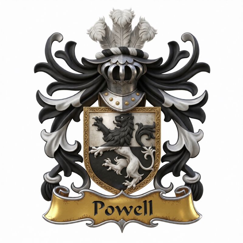 Powell Family Crest - 1
