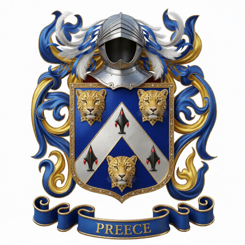 Preece Family Crest - 1
