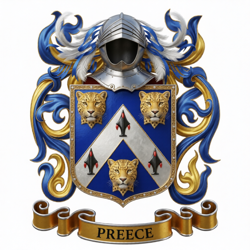 Preece Family Crest - 2
