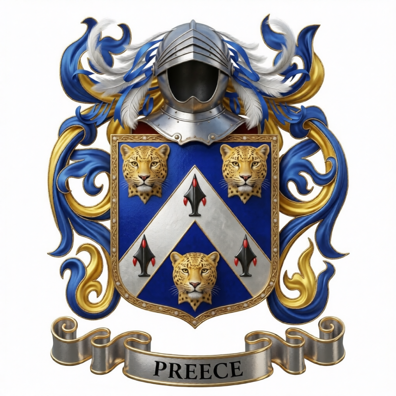 Preece Family Crest - 3
