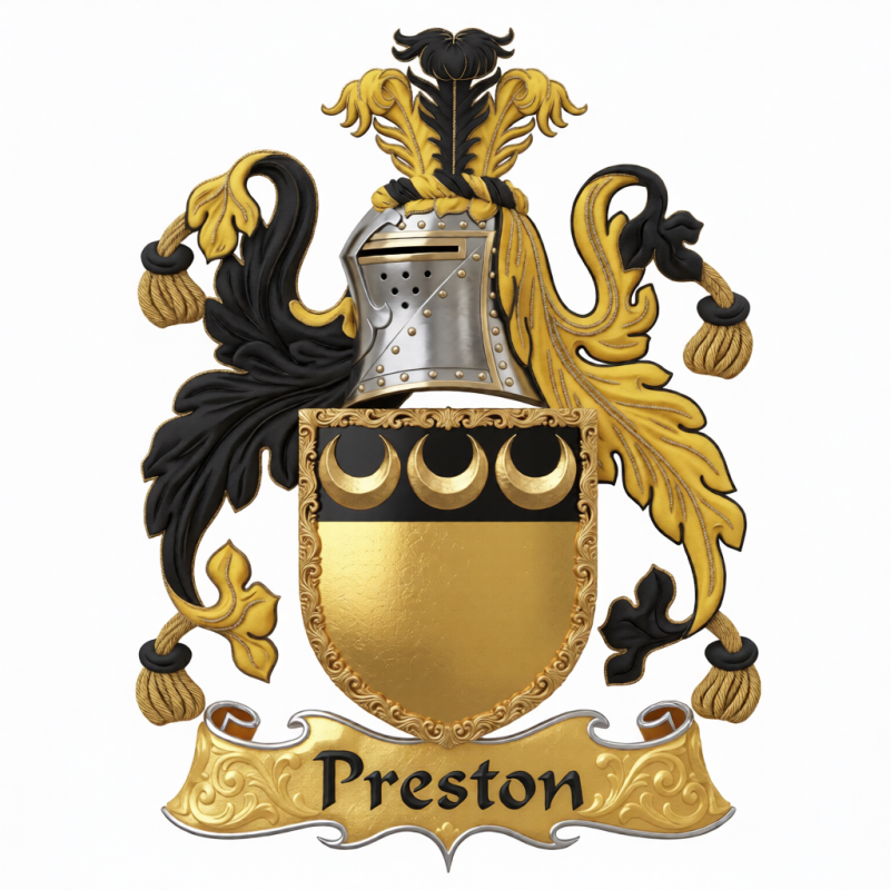 Preston Family Crest - 2
