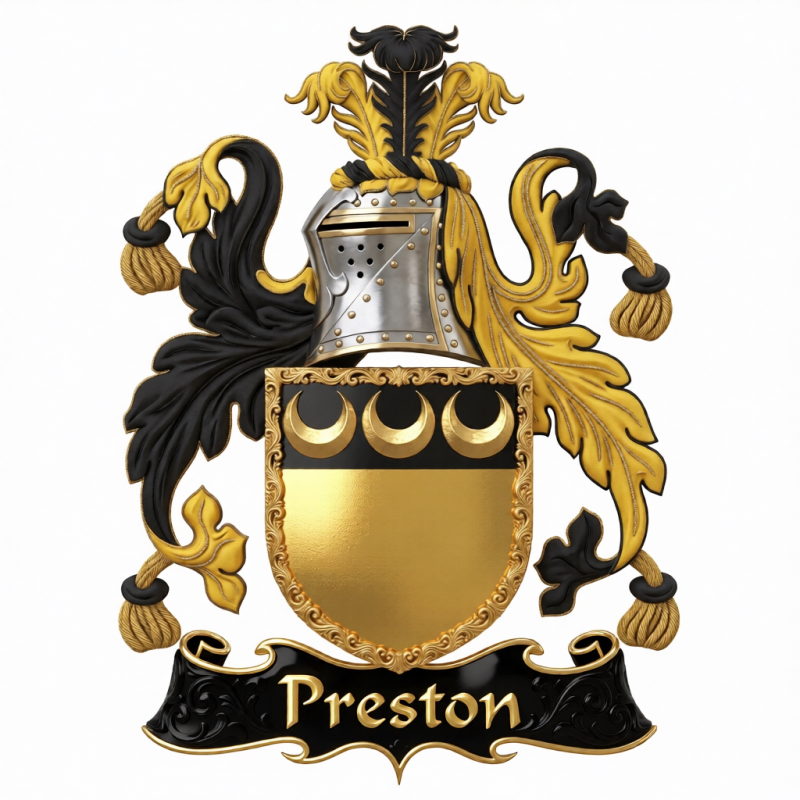 Preston Family Crest - 3
