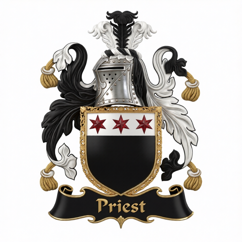 Priest Family Crest - 1
