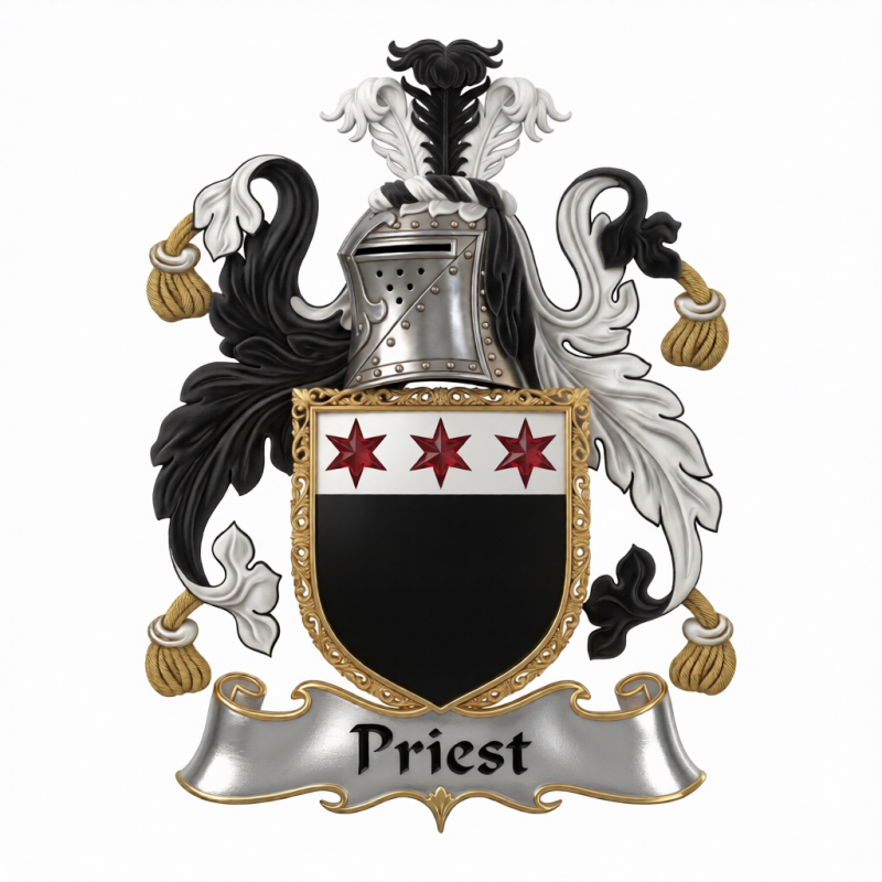 Priest Family Crest - 2
