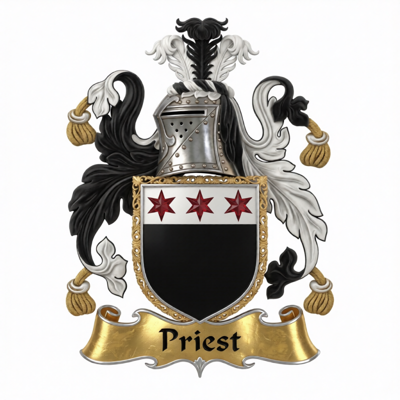 Priest Family Crest - 3
