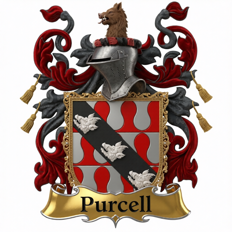 Purcell Family Crest - 2
