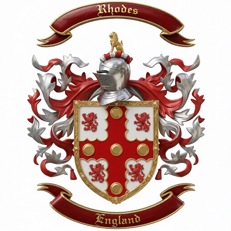 Rhodes Family Crest - 3
