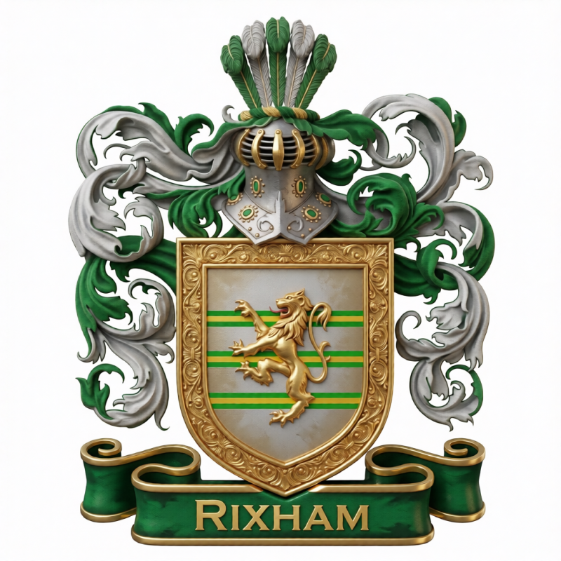 Rixham Family Crest - 3
