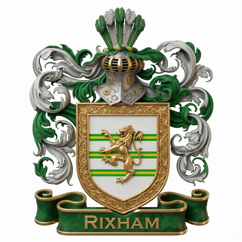 Rixham Family Crest - 4
