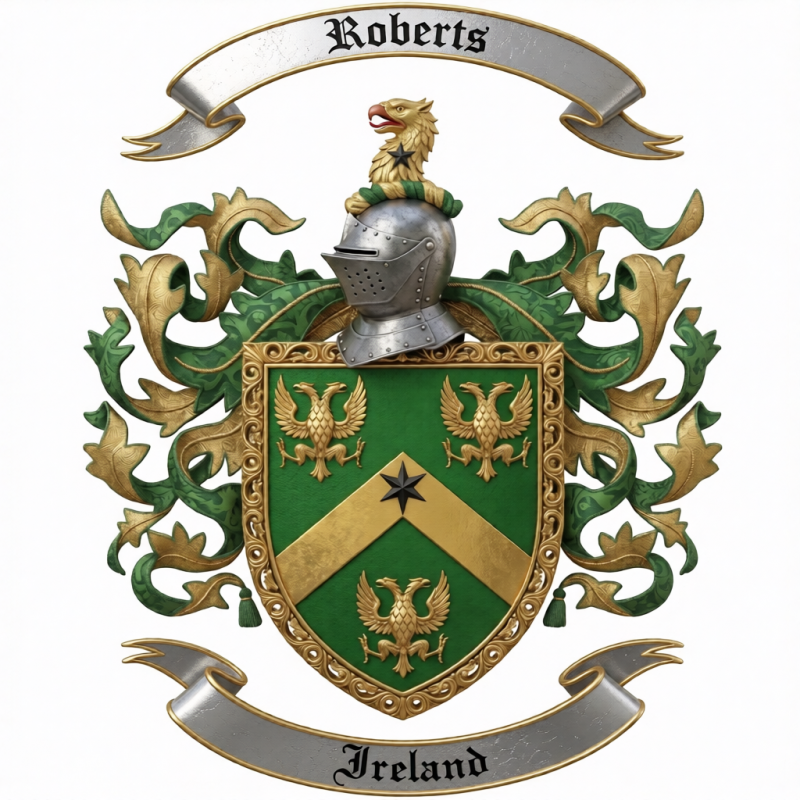 Roberts Family Crest - Ireland - 2
