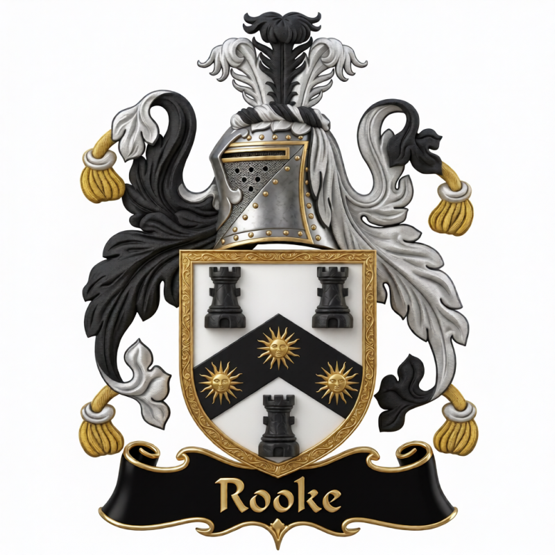Rooke Family Crest - 1
