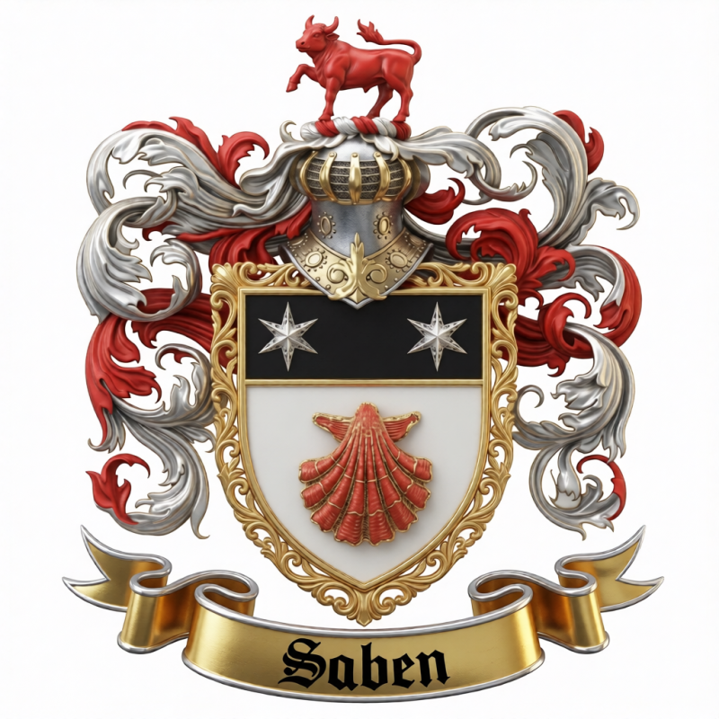 Saben Family Crest - 1
