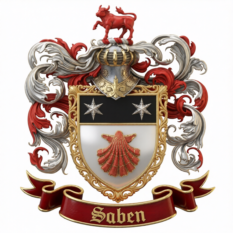 Saben Family Crest - 3
