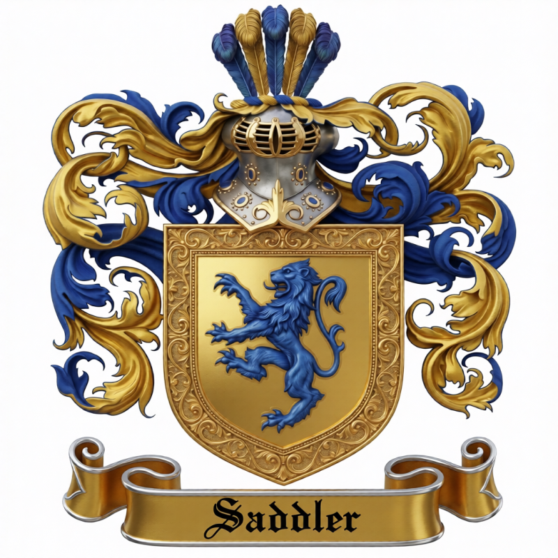 Saddler Family Crest - 3
