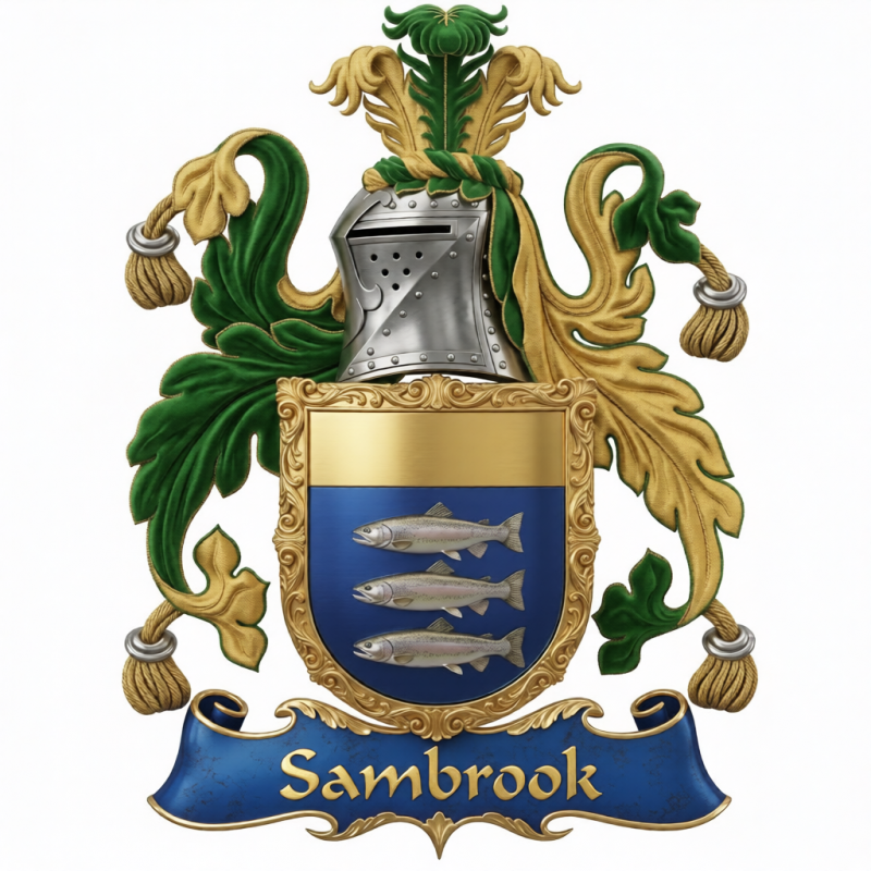 Sambrook Family Crest - 4
