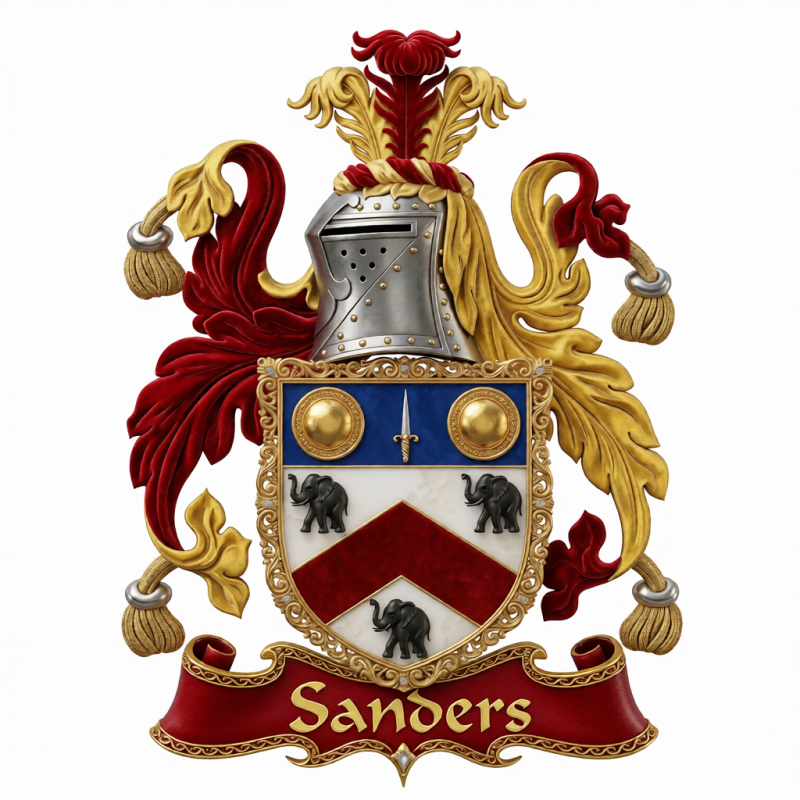 Sanders Family Crest - 1

