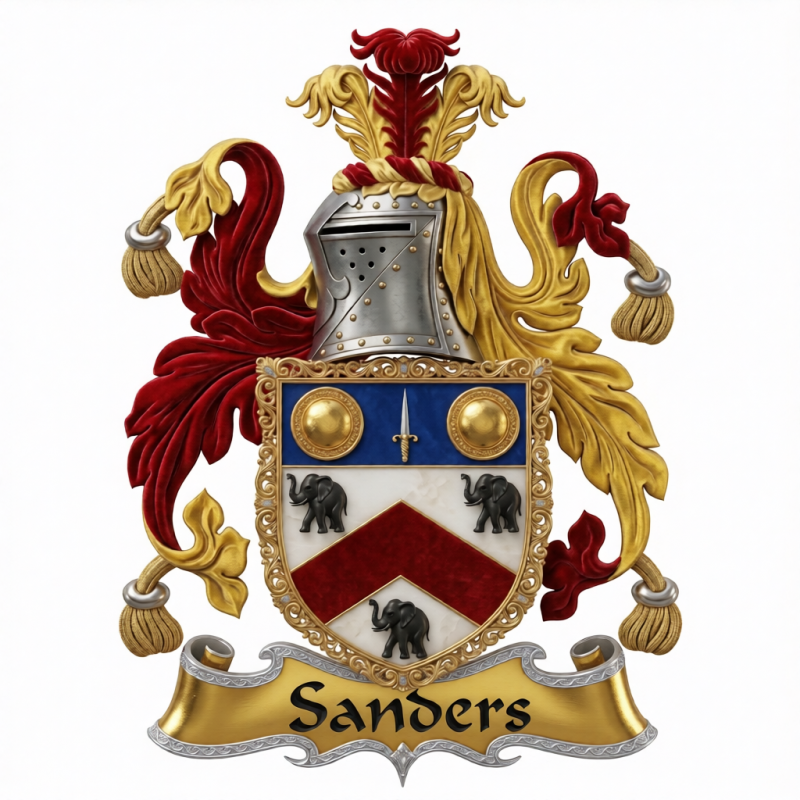 Sanders Family Crest - 2
