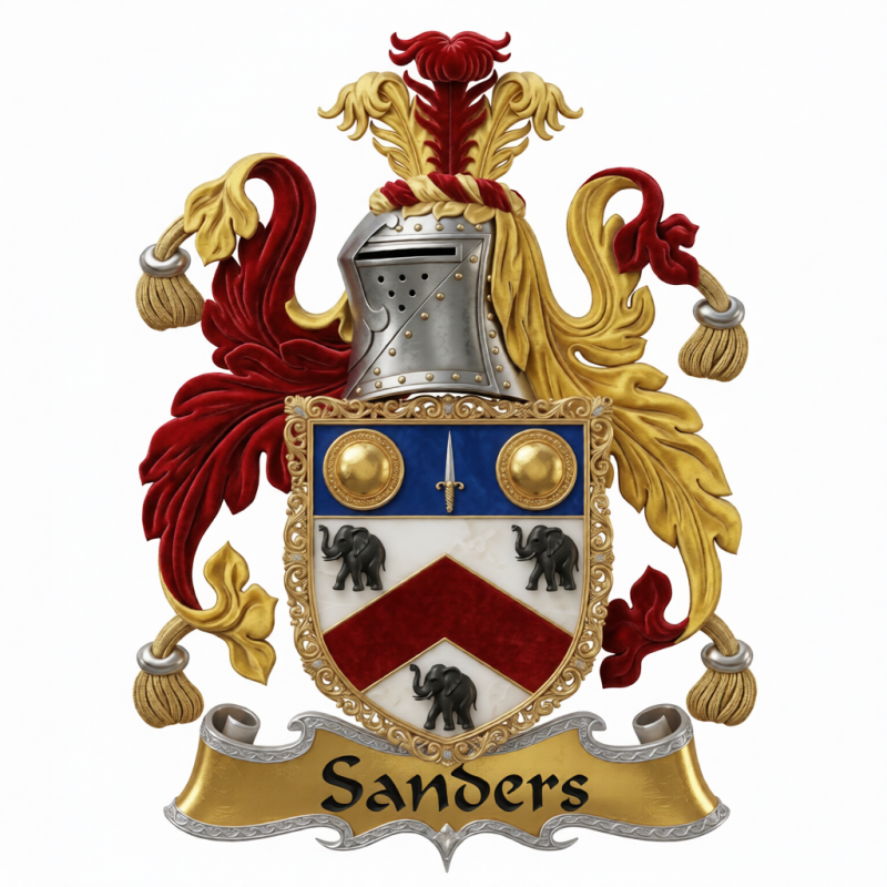 Sanders Family Crest - 3

