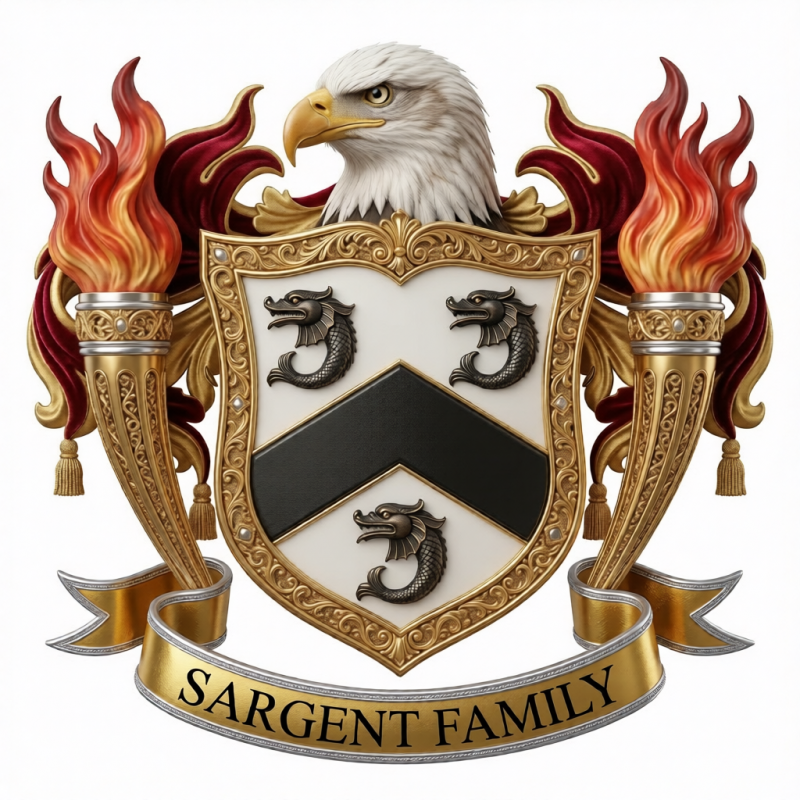 Sargent Family Crest - 1
