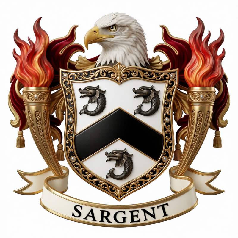 Sargent Family Crest - 10
