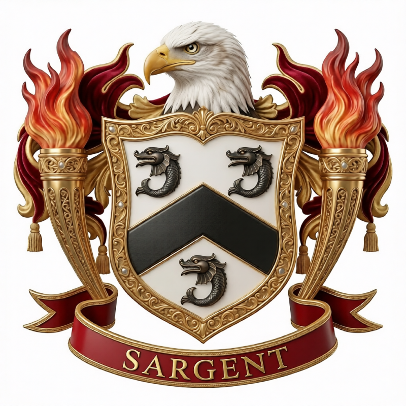 Sargent Family Crest - 12
