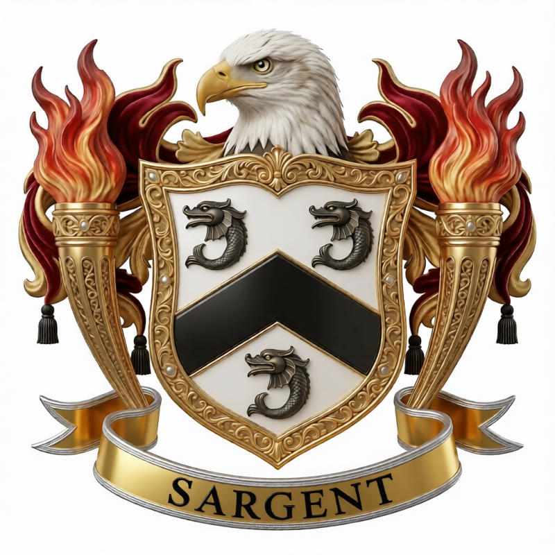 Sargent Family Crest - 13
