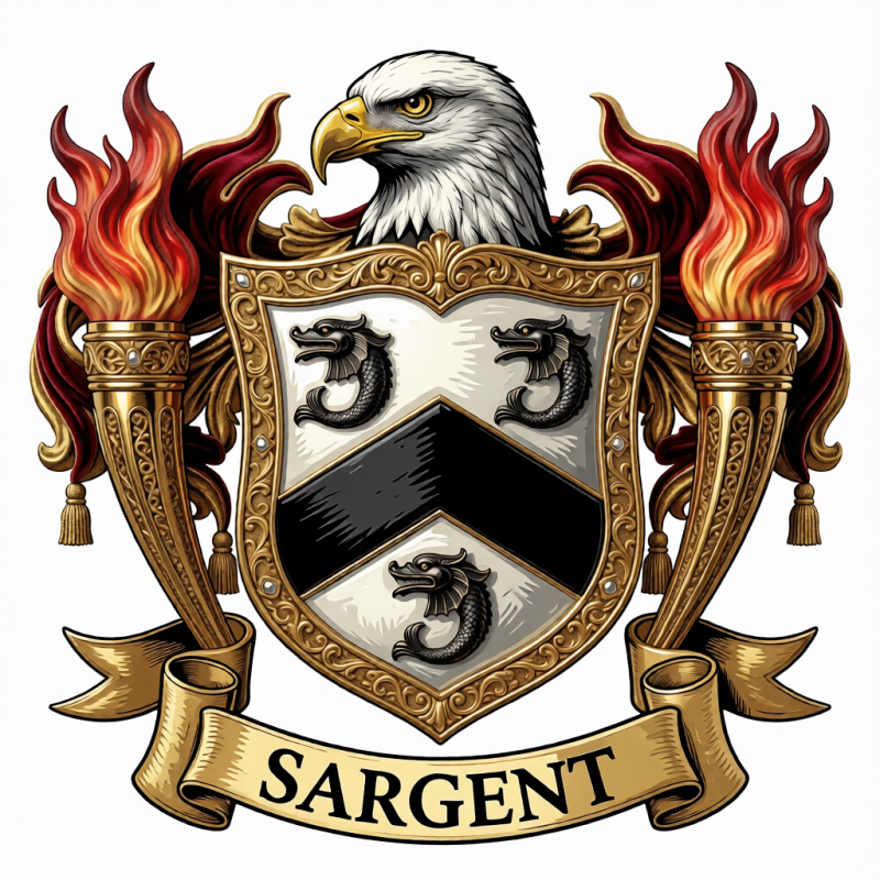 Sargent Family Crest - 14
