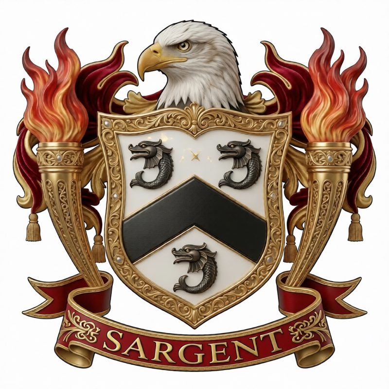 Sargent Family Crest - 16
