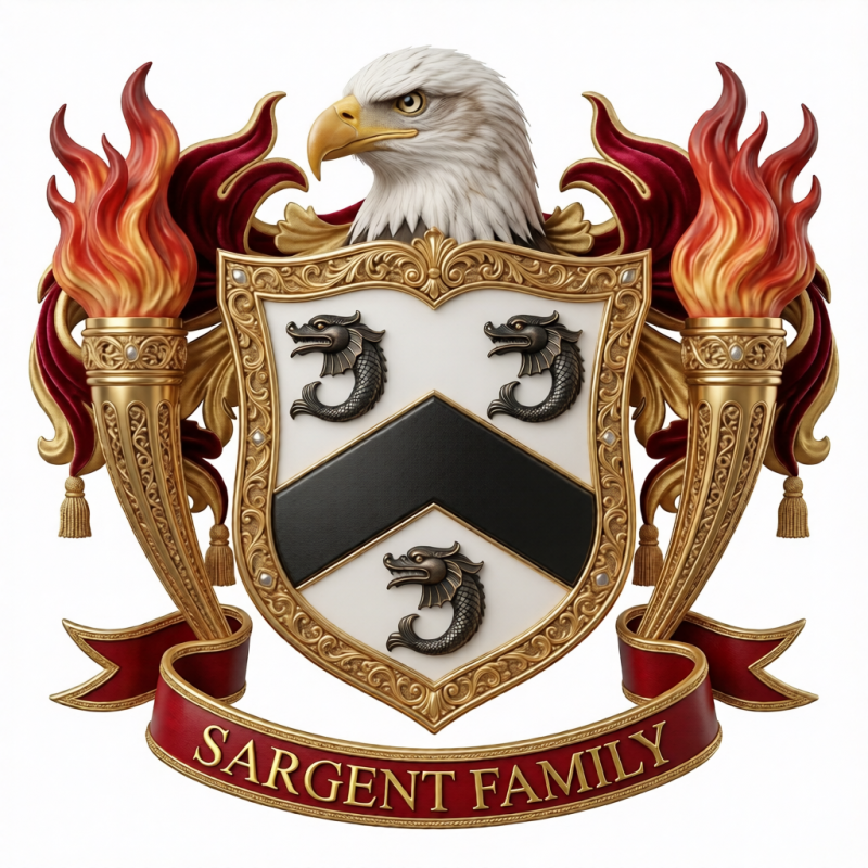 Sargent Family Crest - 3
