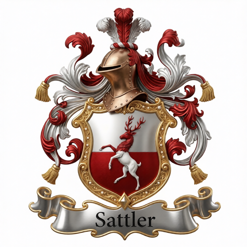 Sattler Family Crest - 1
