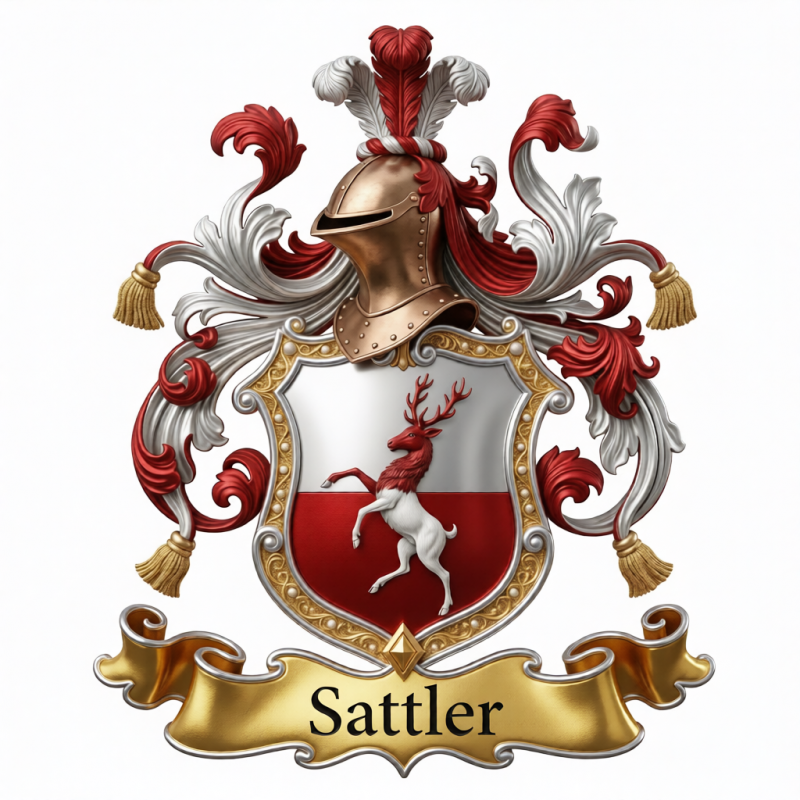 Sattler Family Crest - 2
