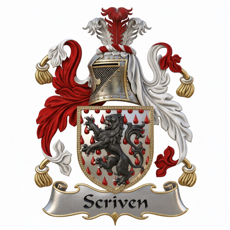 Scriven Family Crest - 1
