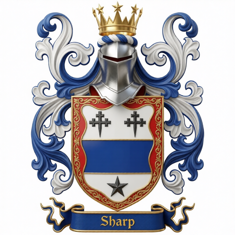 Sharp Family Crest - 1
