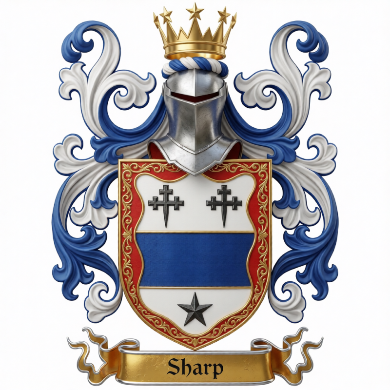 Sharp Family Crest - 2
