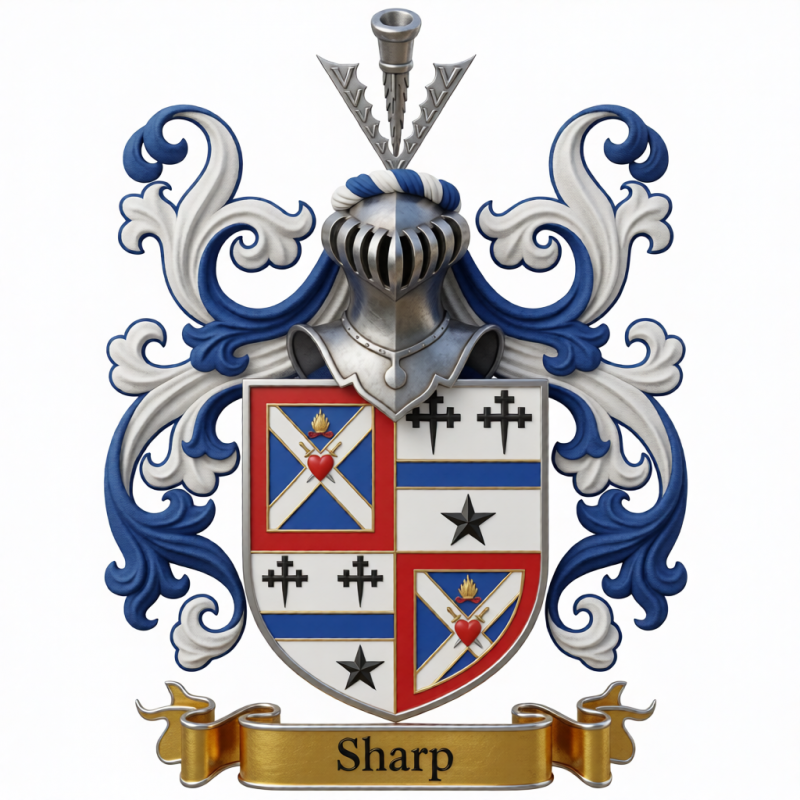 Sharp Family Crest - 2
